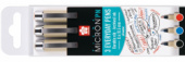 Набор капиллярных ручек "Pigma Micron PN" 3шт (0.4мм-0.5мм) черный, синий, красный